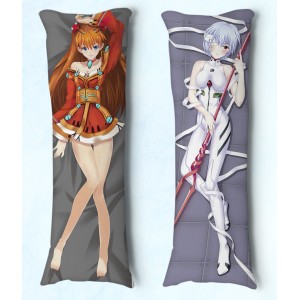 Travesseiro Dakimakura Evangelion Asuka e Rei